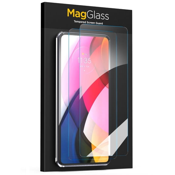 MagGlass for Moto G Stylus 2023 Screen Protector, Full-Coverage Bubble Resistant Tempered Glass Designed for Moto G Stylus (2023) 2-Pack