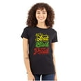 thumbnail image 3 of Say it Loud Black and Proud Quote Womens Slim Fit Graphic Tee Brisco Brands S, 3 of 4