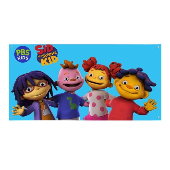 Sid the Science Kid-Theme Backdrops Banner Birthday Party Decor Supplies Personalized Party Backdrop Decoration,5x3ft（150x90cm）