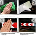 thumbnail image 2 of Cinta Reflectante Flecha Advertencia Pegatina Coche (+) Rojo Y Amarillo, 2 of 9