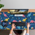 thumbnail image 4 of Long Mouse Pads for Desk,Blue Cartoon Dinosaurs Balloons Pattern Desk Mats on Top Of Desks, Desk Mouse Pad Extra Large with 3mm Non-Slip Base and Stitched Edge for Gaming,Office,Work,Home 47.3"x23.6", 4 of 6