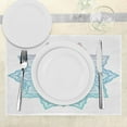 thumbnail image 3 of Ambesonne Leaf Place Mats Set of 4, Paisley Motif Bohem Art, Standard Size, Pale Blue Lilac, 3 of 6
