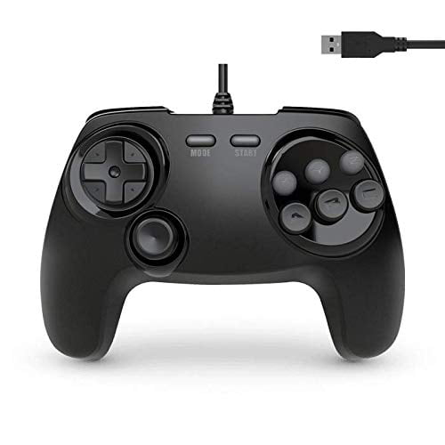 BrawlerGen Genesis Mini Controller 6 Button Genesis Mini/PC/MAC/Switch USB Compatible