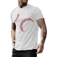 thumbnail image 2 of GLVSZ Men's Big and Tall Baseball T-Shirts Short Sleeve Crew Neck Cotton Tshirts Casual Summer Graphic T Shirts Classic Basic Tees, 2 of 4