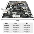 thumbnail image 5 of One Music Direction Flannel Blanket Air Conditioning Blanket Nap Blanket Sofa Throw Blanket Throw Blankets 60"X50", 5 of 6