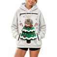 thumbnail image 3 of Christmas Santa Reindeer Pet Pouch Hoodie, Drop Shoulder Carrier Sweatshirt with Side Zip for Festive Xmas Holiday Wear, 3 of 6