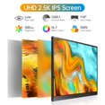 thumbnail image 2 of Monitor portátil Anyuse QHD 2.5K USB-C HDMI de 16.0 pulgadas, 2 of 7