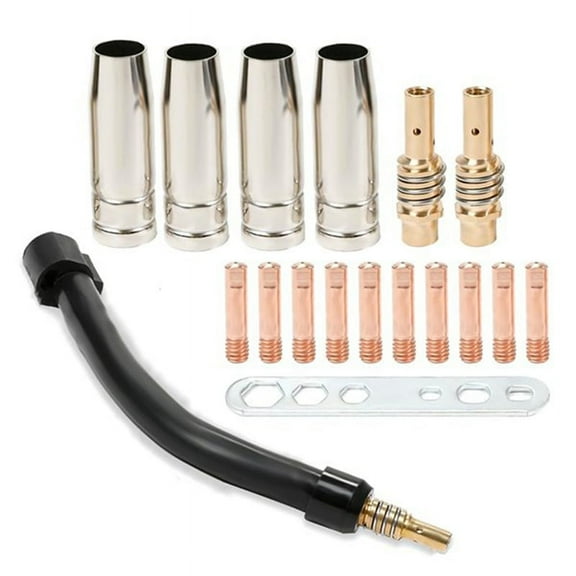 HOT! Flexible Mig Welding Neck, Extension,030inch M6 Nozzle Holder Diffuser and Guard Torch Neck for MB15