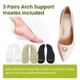 thumbnail image 2 of Plantillas para zapatos Bukihome Arch Support Gel, 3 pares de adhesivos, 2 of 7