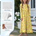 thumbnail image 6 of DISNIMO Yellow Dog Girls Long Sleeve Fall Dress with Pockets for Kids Long Sleeve Dresses for Girls Dresses Size 11-12 Casual Soft Dress for Kids Holiday Dresses for Girls Swing Dress, 6 of 7