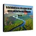 thumbnail image 4 of Scripture Walls John 7:38 Living Water Bible Verse Canvas Christian Wall Art Ready to Hang Unframed, 4 of 9