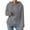 Grey, variant on Women's Jacquard Knit Hooded Sweater, Zip Front Long Sleeve Cardigan, Casual Solid Color Pullover, Lightweight Hoodie Jacket, Fall Winter Layering Piece Black XL