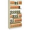 Tennsco Add-on Shelf 48" x 12" x 76" - 6 x Shelf(ves) - Letter - 400 lb Load Capacity - Sand - Steel - Recycled - Assembly Required