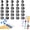 30-Black, variant on Numbered Pencil Toppers, Reusable Classroom Pencil Toppers for Teachers Students Colorful Pencil Labels for Supply Stations and Classroom Organization Available in 1-30, 1-50 Sets (30-Red)