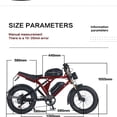 thumbnail image 4 of Dyskyn Kingkong Electric Bike for Adults 1500W Motor 48V 41Ah Removable Battery Long Range All Terrain E Bike UL2849 Certified, 4 of 6