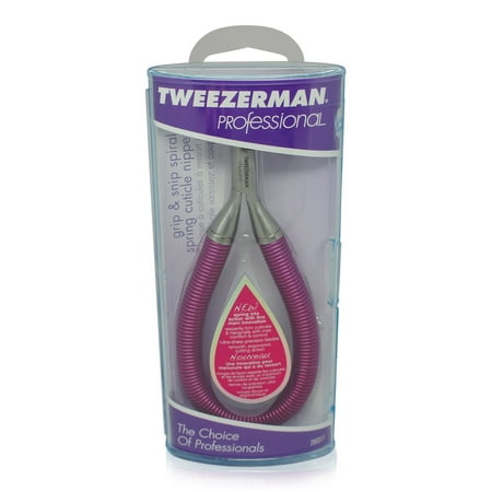 Tweezerman Grip N Snip Spiral Spring Cuticle Nipper In Hawaiian Teal & Lollypop