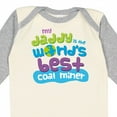 thumbnail image 4 of Inktastic Worlds Best Coal Miner Daddy Boys or Girls Long Sleeve Baby Bodysuit, 4 of 5