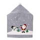 thumbnail image 2 of Chair Cover, Gray Printed Chair Cover, Elderly Snowman Non-woven Chair Cover, Christmas Hat, Decorative Home, Festive Snowman, for Living Room, for Office, Premium Non-woven Fabric, Easy to, 2 of 9