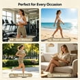 thumbnail image 3 of Only Moment Shorts for Women Trendy Nylon,Spandex Summer Elastic High Waist Soild Color Lounge Pants Casual Comfy Workout Gym Shorts with Pockets Athletic Shorts for Women Light Yellow,5XL, 3 of 6