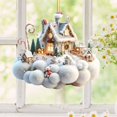 thumbnail image 7 of HomelyJoy Christmas House Shape Ornaments - Detailed Mini Home Decor for Xmas Tree Hanging, Gift, or as Part of Your festive Christmas Village Scene, 7 of 7