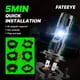 thumbnail image 4 of FATEEYE Bombilla LED para faros delanteros de coche F2 6500K Luz corriente 6000LM, 4 of 8
