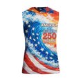 thumbnail image 5 of GrmtClth Usa Flag Hooded Tank Tops for Men Independence Day 1776-2026 Lightweight Gym Hoodie Sleeveless Trendy Muscle Shirts Sporty Bodybuilding Clothing Deep Red 3XL, 5 of 7