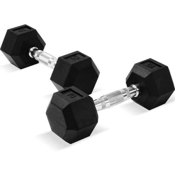Set de Mancuernas Hexagonales Centurfit 10 lb C/u Kg Pesas