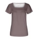 thumbnail image 4 of Fiudx Ofertas de La Semana Blusa Holgada de Manga Corta con Cuello Redondo Informal a La Moda para Mujer, 4 of 4