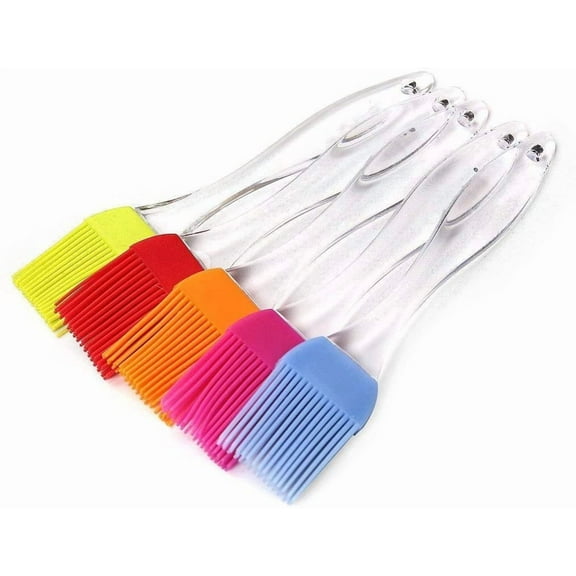 Yirtree Silicone Basting Pastry & BBQ Brush Set - 5 PCS Silicone BBQ Pastry Oil Brush Turkey Baster,Barbecue Utensil use for Grilling and Marinating