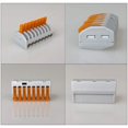 thumbnail image 3 of 10Pcs Ensemble de Connecteurs de Fil de Levier-Écrou Haut de Gamme, Connecteurs de Fil Conducteurs Compacts à 8 Ports, Bornier de Connecteur à Ressort Compact, 3 of 4
