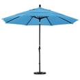 thumbnail image 2 of 11 Pieds Aluminium Marché Umbrella Inclinaison Col Noir Mat/pacifica/moka, 2 of 2