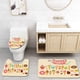 thumbnail image 1 of Juego de alfombras de baño de 3 piezas ABPHQTO Colección de iconos de comida dulce Cont-CHAPPLE-17583, 1 of 2