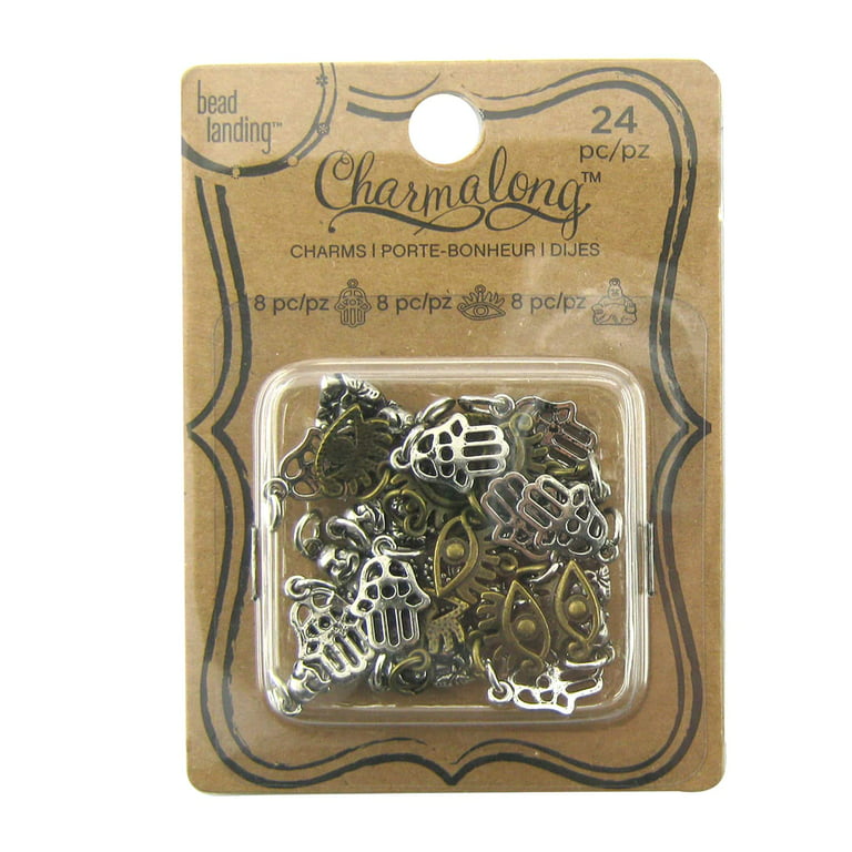 12 Pack: Silver & Gold Metal Gummy Bear Charms by Bead Landing