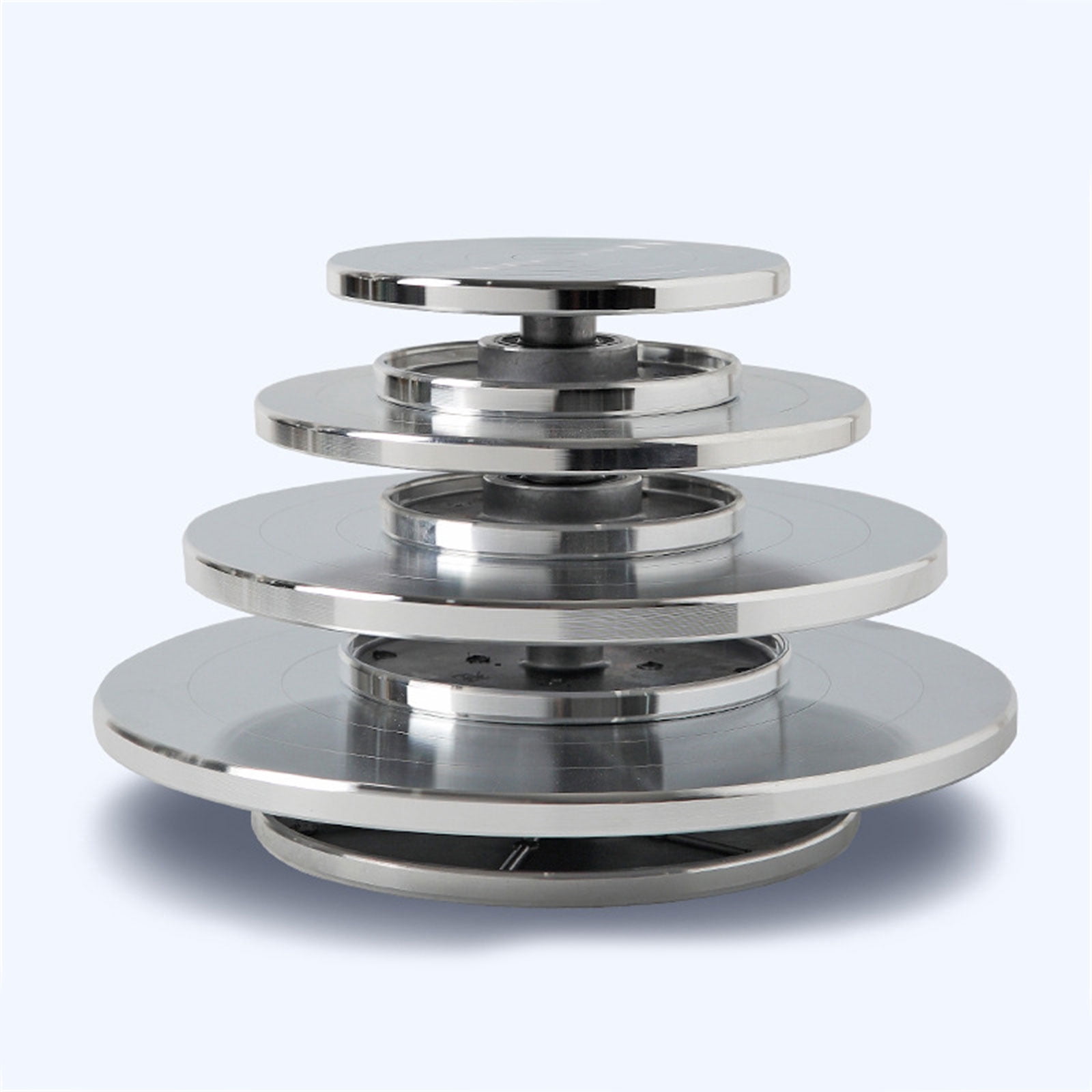 15/20/25/30cm Pottery Wheel Aluminum Turntable Clay Tool Double-Sided Pottery Turntable Sculpture Ceramics Cake Stand