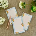 thumbnail image 5 of 1 PACK SMALL NOTEPADS, Floral Memo Pad, to Do List, 70 Sheets, 4.25x6.5, Orange Flower Notepad, Stationery Gift for Her, Office List Pad, Cute Writing Pad, 5 of 11