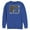 Royal Blue, variant on Men's MTV Cheetah Print Logo Sweatshirt Athletic Heather Small