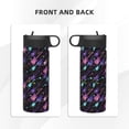 thumbnail image 3 of Yiaed Colorful Guitar Print Water Bottle with Straw Lid, Stainless Steel Double Wall Insulated Water Bottle | Leak-Proof and Spill-Proof Water Bottle, 3 of 8