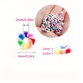 thumbnail image 3 of 1150Pcs Clay Beads Flat Round Polymer Clay Rainbow Beads Bulk for DIY Jewelry Handmade Heishi Beads Craft Making Bracelet Necklace Earring (4 Strands 6mm/0.24in), 3 of 7