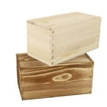 thumbnail image 1 of Raindrops 2pcs Natural Wood Color Wooden Sliding Boxes for Organizing Household Sundries, 1 of 8