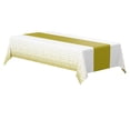 thumbnail image 2 of Haidf Table Cloth, White and Gold Disposable Plastic Tablecloth, Rectangle Table Covers for Birthday Wedding Anniversary Bridal Shower First Communion Graduation Party Decorations, 108" x 54", 2 of 9