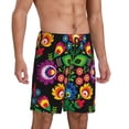 thumbnail image 2 of Disketp Traditional Floral Polish for Men's Soft Sleep Pajama Shorts Lightweight Lounge Pant Sleep Pj with Elastic Waistband and Pockets-X-Large, 2 of 6
