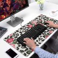 thumbnail image 2 of Long Mouse Pads for Desk,Pioneer Flower Floral Print Pattern Desk Mats on Top Of Desks, Desk Mouse Pad Extra Large with 3mm Non-Slip Base and Stitched Edge for Gaming,Office,Work,Home 31.5"x15.7", 2 of 6