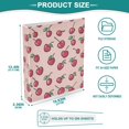 thumbnail image 3 of FORMRS 3 Ring Binder with Pockets 1.5" D-Rings Clip Board 200 Sheets Capacity, Cherries Pattern, 3 of 8