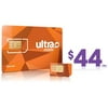 Ultra Mobile Triple Punch Orange Mini/Micro/Nano SIM Card - $44 (1 month of service included)