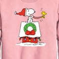 thumbnail image 2 of Peanuts - Snoopy & Woodstock House Sleigh - Toddler And Youth Crewneck Fleece Sweatshirt, 2 of 5