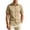 Khaki, variant on Mens Shirts Casual Loose Fit Short Sleeve Button Down Soft Lightweight Breathable for Work Weekend,Black L