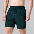 thumbnail image 2 of ibiyuan Mens Sweat Shorts Chino Shorts Gym Shorts Men Shorts Elastic Waist Drawstring Running Shorts Quick Dry Straight-Fit Gym Shorts Men Beach Vacation Shorts with Pockets, 2 of 4