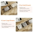 thumbnail image 4 of WAMPAT 7-Drawer Dresser - Wide Wooden Chest of Drawers Kids Dresser, Perfect for Bedroom, Kids' Room, and Living Room Storage, Oak (54" Wide), 4 of 8