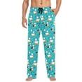 thumbnail image 5 of Cat with Skateboard joogoo Men's Pajama Pants Cotton Long Sleepwear Lounge Pants 2XL, 5 of 7