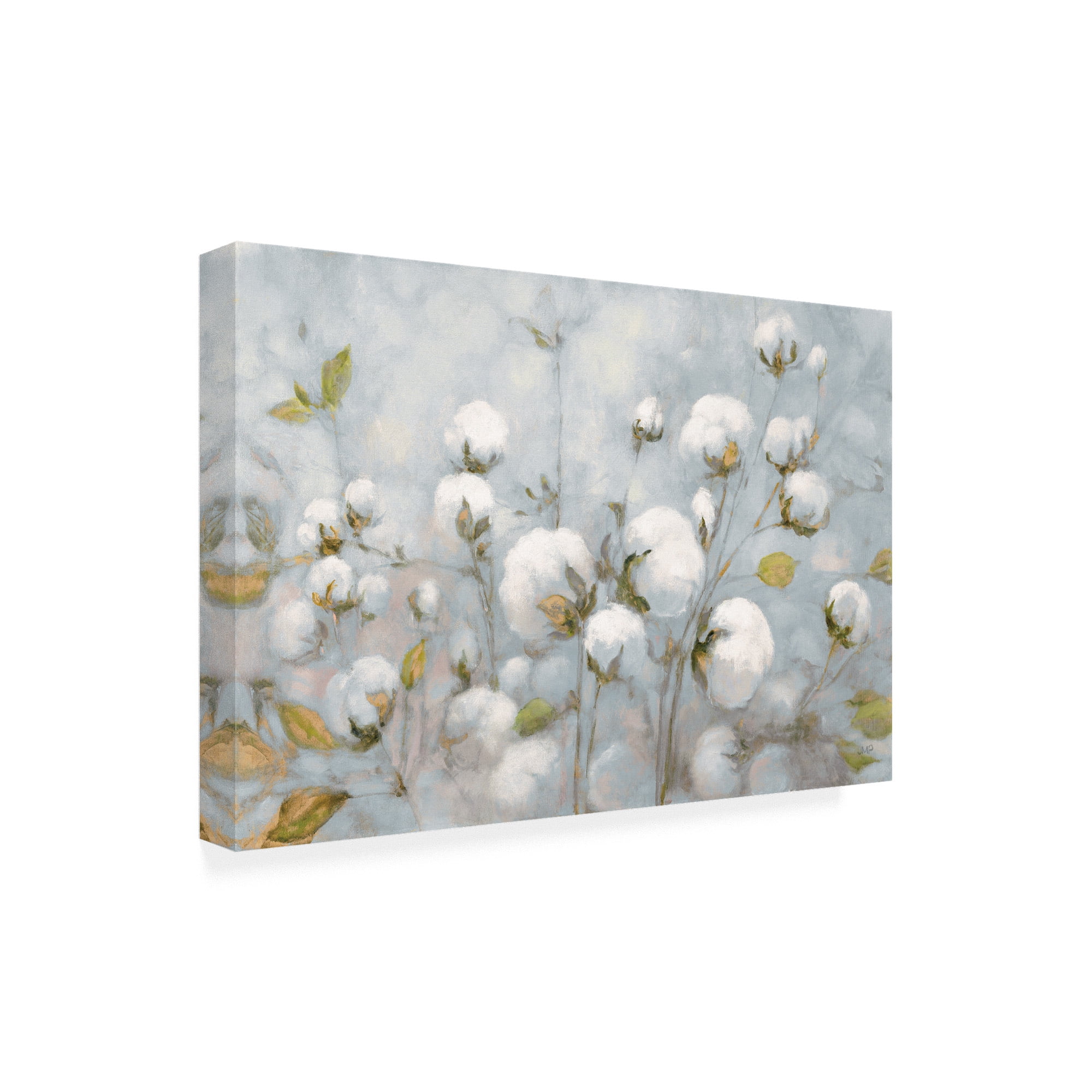 Trademark Fine Art 'Cotton Field Blue Gray' Canvas Art by Julia Purinton